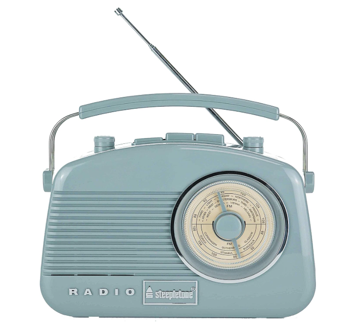 Baby Brighton Retro Radio with Bluetooth - Grey
