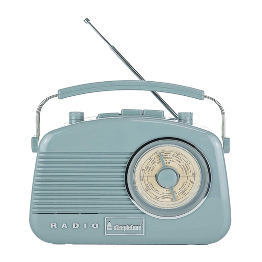 Baby Brighton Retro Radio with Bluetooth - Grey