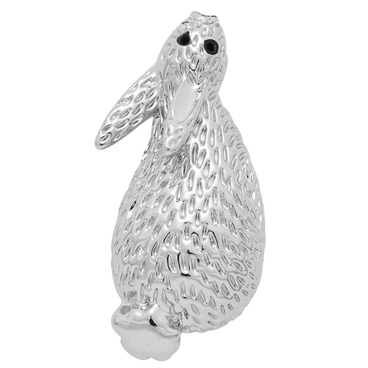 Fox Under The Moon - When You Are Apart Silver Plated Pin Badge