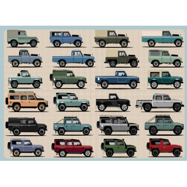 Land Rover 1000 Piece Jigsaw