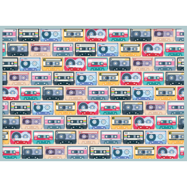Cassette Tapes 1000 Piece Jigsaw