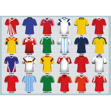 Vintage Football Tops 1000 Piece Jigsaw