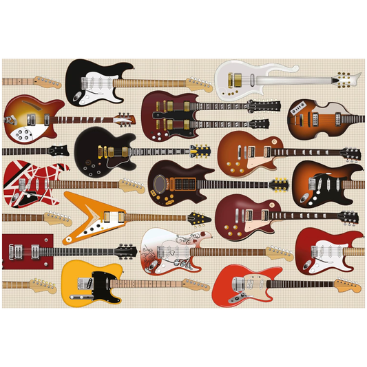 Electric Guitars 1000 Piece Jigsaw