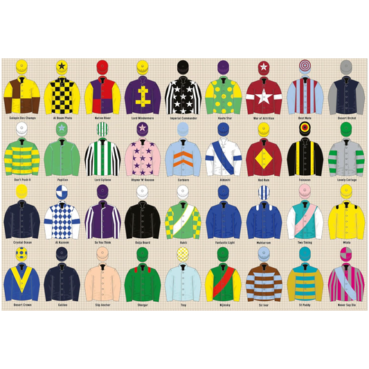 Vintage Jockey Silks 1000 Piece Jigsaw