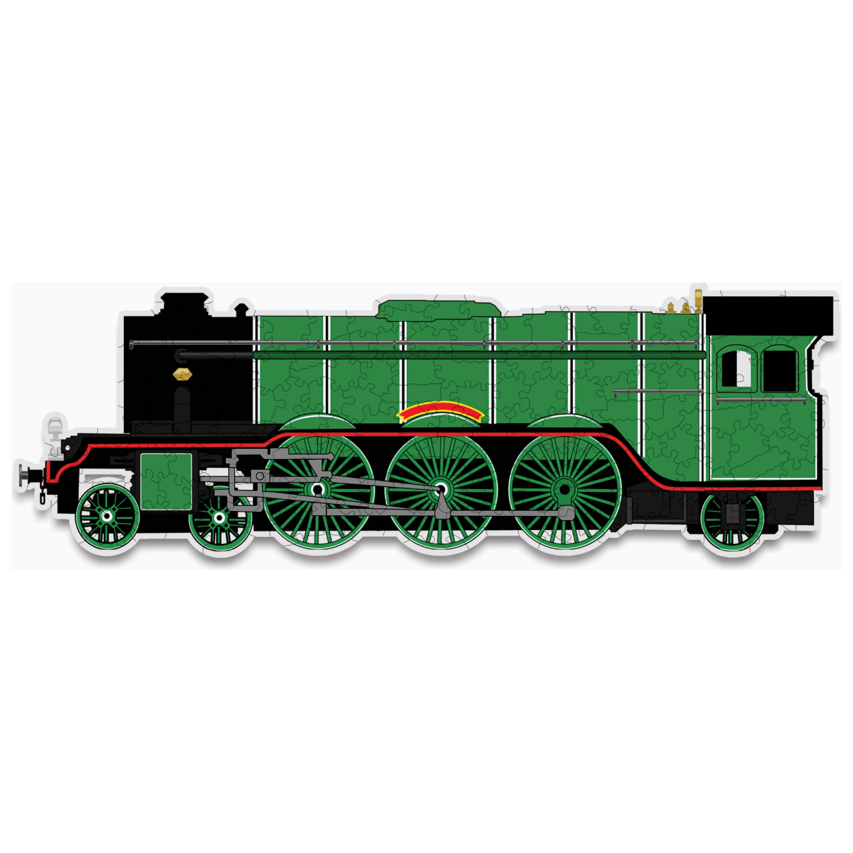 Flying Scotsman Shaped Wooden 170 Piece Jigsaw