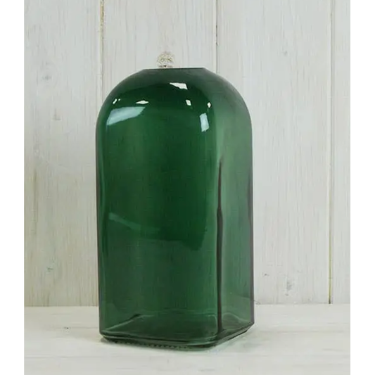 Green Square Bottle Vase