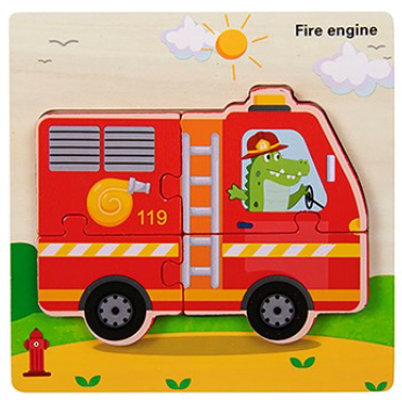 Emergency Vehicle 3D Puzzle Box Jigsaw