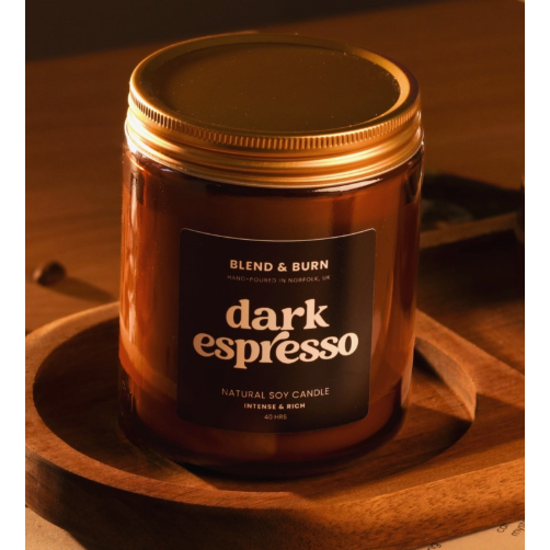 Dark Espresso 215g Blend & Burn Candle