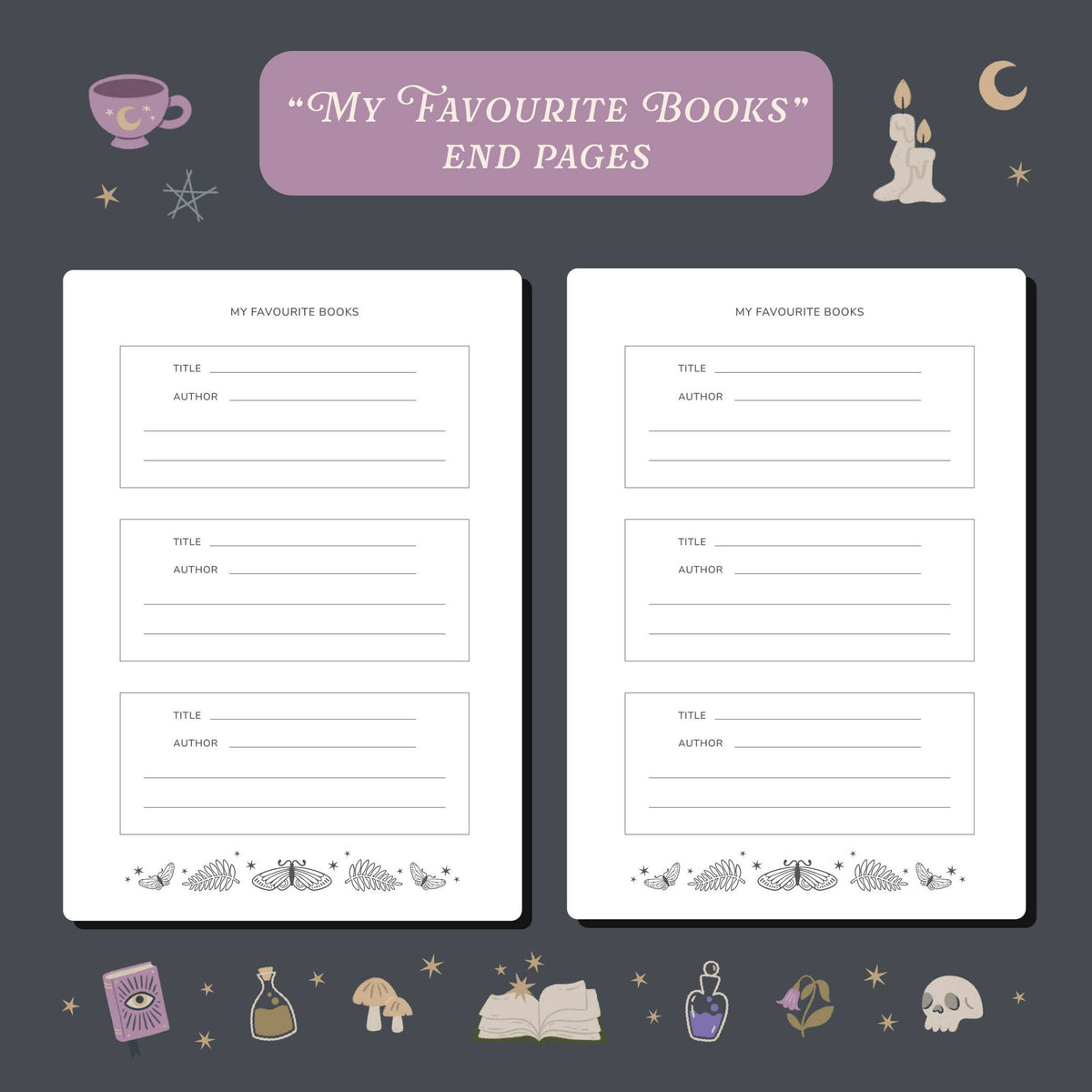 Whimsy Witch Reading Journal