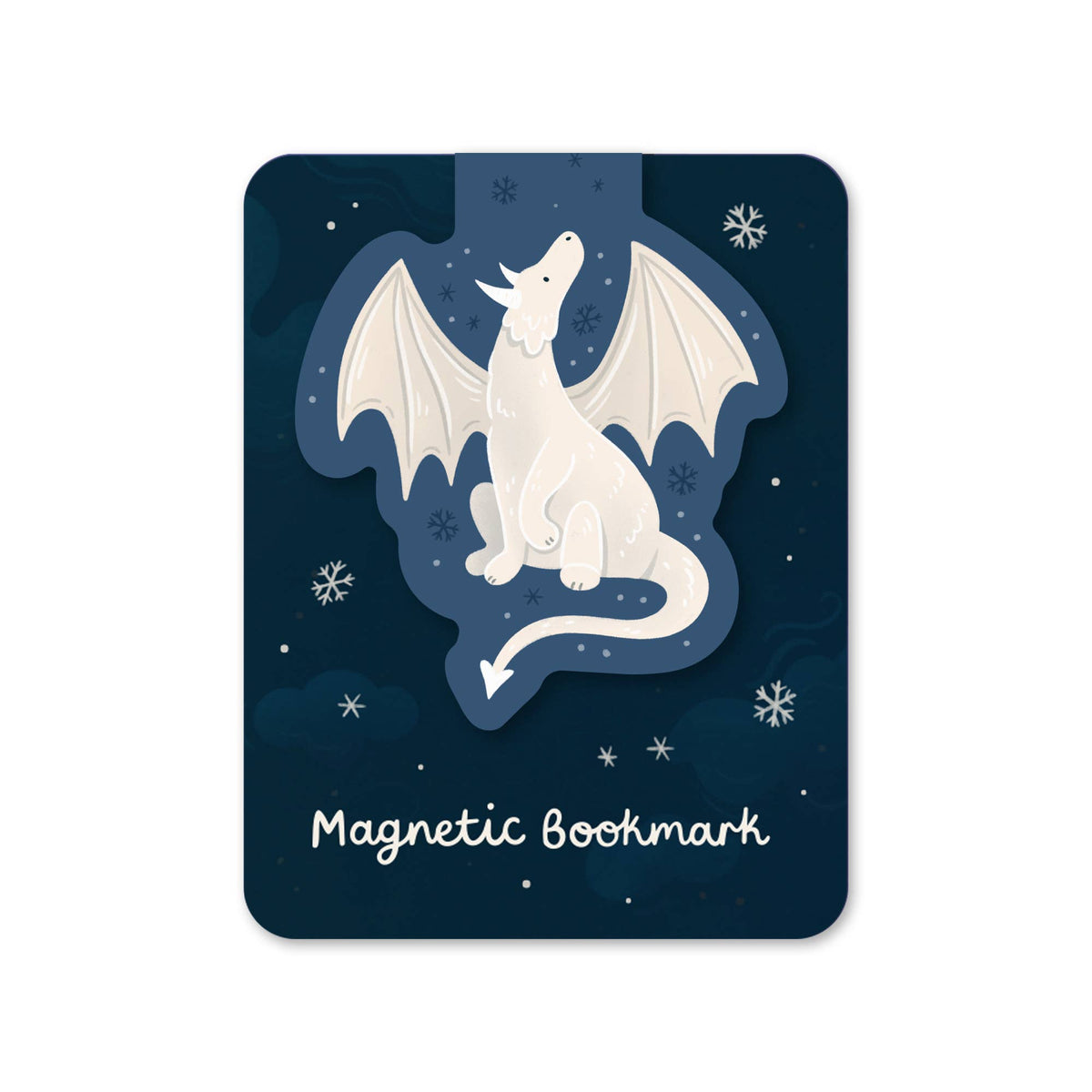 Snow Dragon Magnetic Bookmark