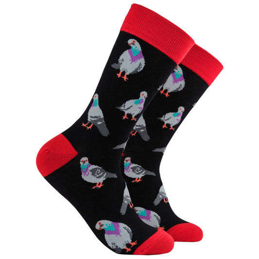 Socktopus Mens - Pigeon Socks - Pigeon Toed - Black