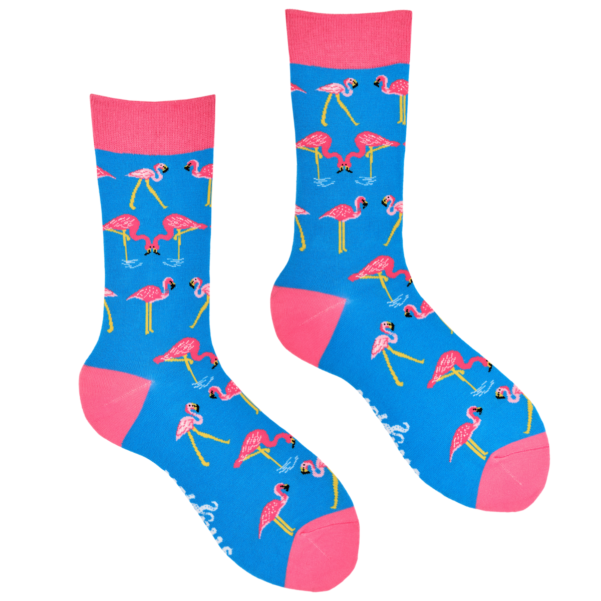 Socktopus Ladies - Flamingo Socks - One Legged Wonder - Blue