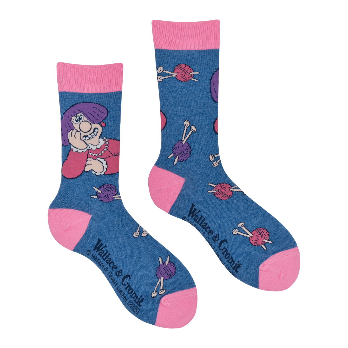 Socktopus Ladies - Wendolene Socks - Wallace and Gromit - Blue
