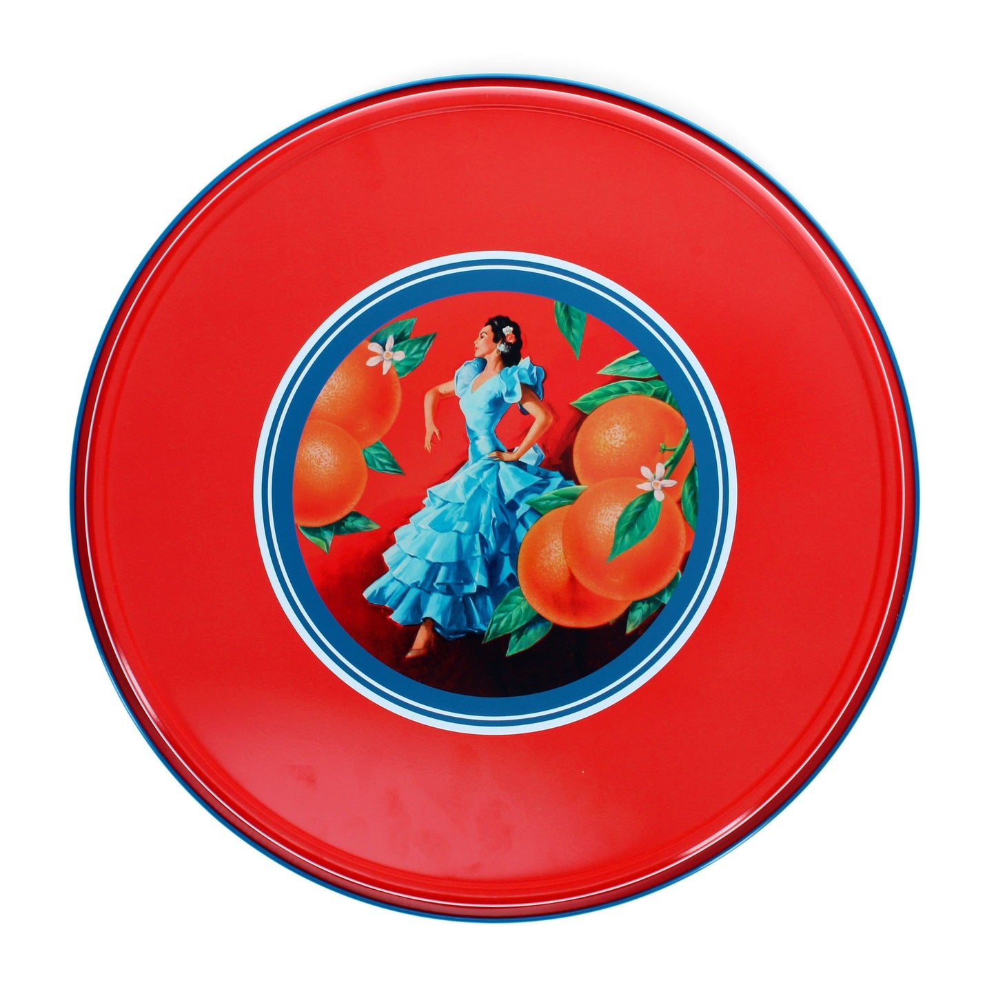 Cerveza Española Round Metal Serving Tray -