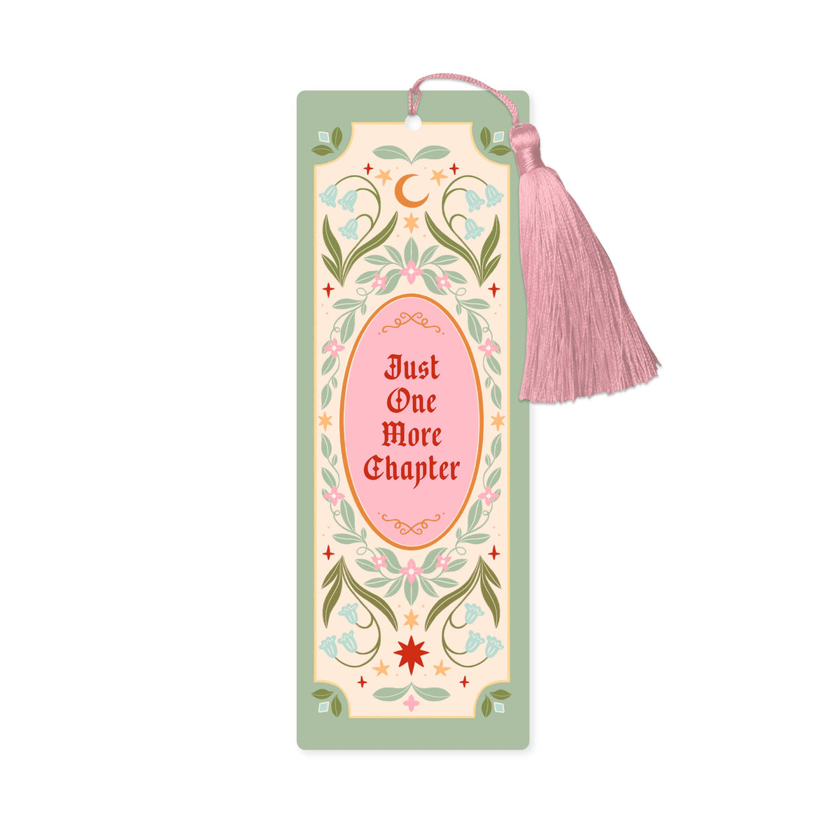 Just One More Chapter with Tassel Fantasy Bookmark