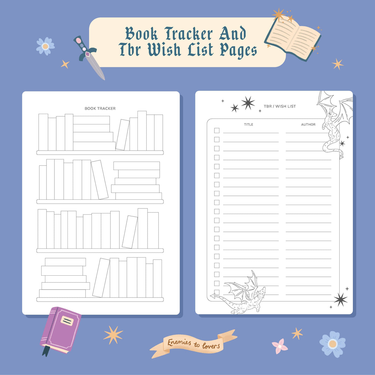 Cosy Quest Dragon Reading Journal