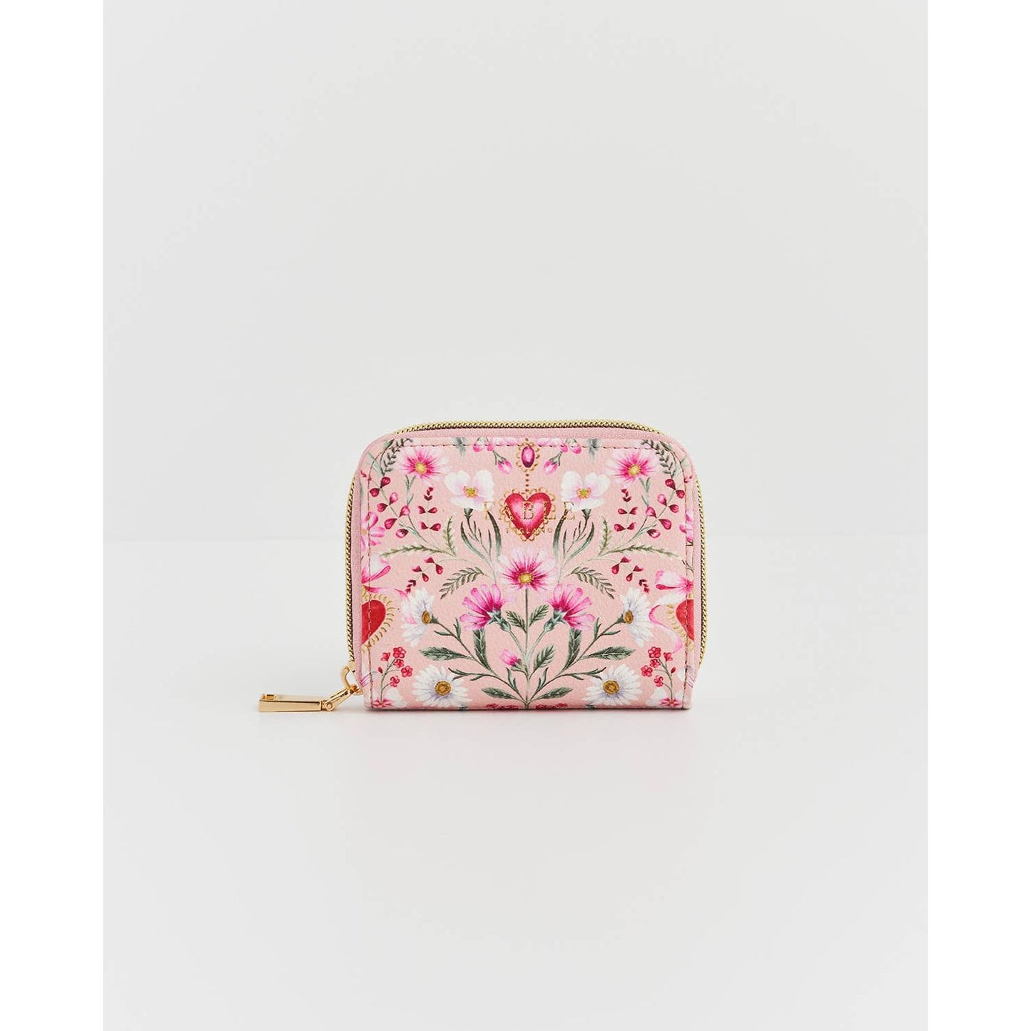 Floral Heart Pink Purse