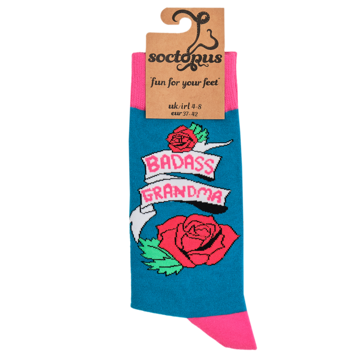 Socktopus Ladies - Badass Grandma Socks - Blue