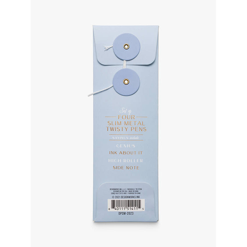 Slim Metal Twisty Pens - Confidence Set
