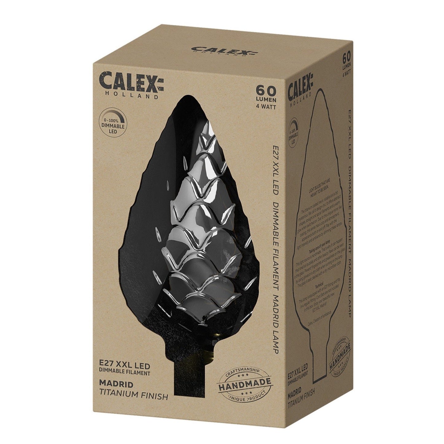 Madrid XXL Titanium LED Bulb E27 4w