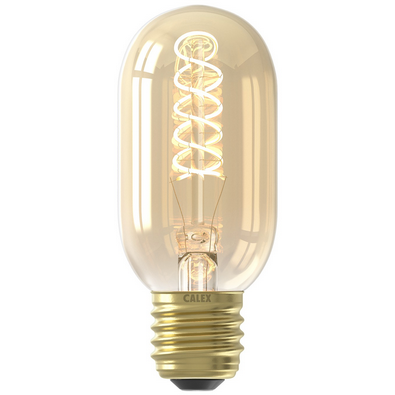 LED Tubular Bulb Gold Spiral Filament 200lm 4W