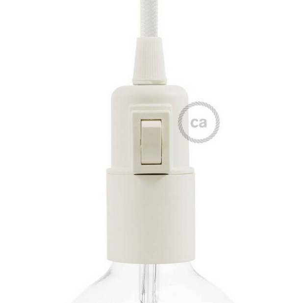 Matte Thermoplastic Lampholder With Switch