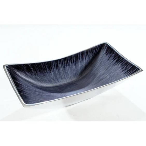 Tilnar Art Aluminium Collection - Rectangular Bowl Brushed Black