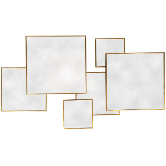 Gold Framed Multi Mirror - Square